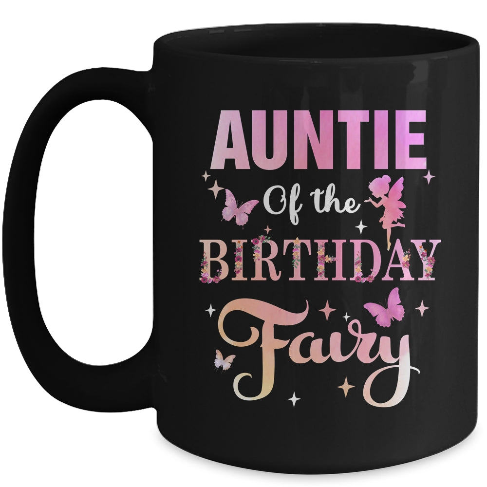 Auntie Of The Birthday Fairy Princess Girl Party Decoration Mug | teecentury