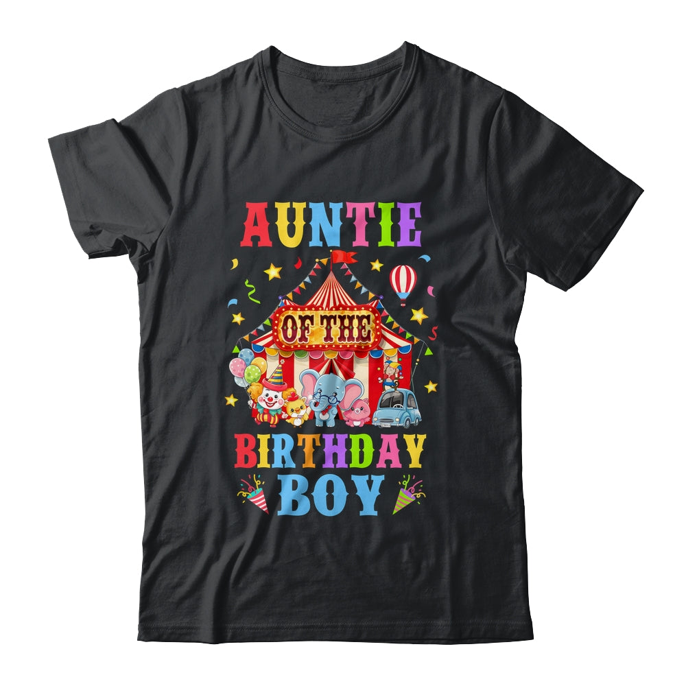 Auntie Of The Birthday For Boy Circus Carnival Theme Party Shirt & Hoodie | teecentury
