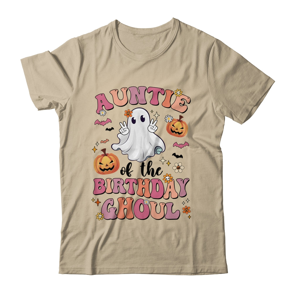 Auntie Of The Birthday Ghoul Halloween Bday Boys Girls Ghost Shirt & Hoodie | teecentury