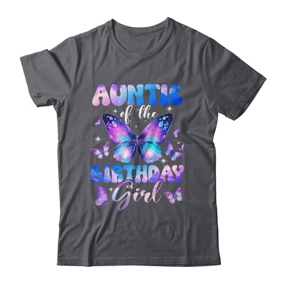 Auntie Of The Birthday Girl Butterfly Family Matching Shirt & Hoodie | teecentury