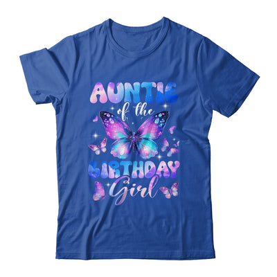 Auntie Of The Birthday Girl Butterfly Family Matching Shirt & Hoodie | teecentury