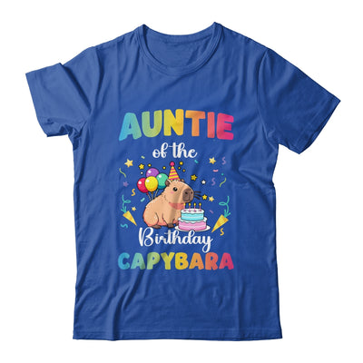 Auntie Of The Birthday Girl Capybara Bday Party Family Shirt & Hoodie | teecentury