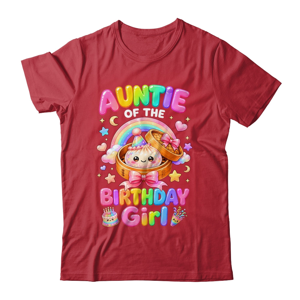 Auntie Of The Birthday Girl Kawaii Dumpling Squishy Family Shirt & Hoodie | teecentury