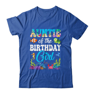 Auntie Of The Birthday Girl Sea Fish Ocean Aquarium Party Shirt & Hoodie | teecentury