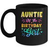 Auntie Of The Birthday Girl Tie Dye 1st Birthday Family Mug | teecentury