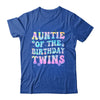 Auntie Of The Birthday Twins Girls Kids Party Retro Bday Shirt & Hoodie | teecentury