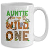 Auntie Of The Birthday Wild One Safari Birthday Boy Family Mug | teecentury