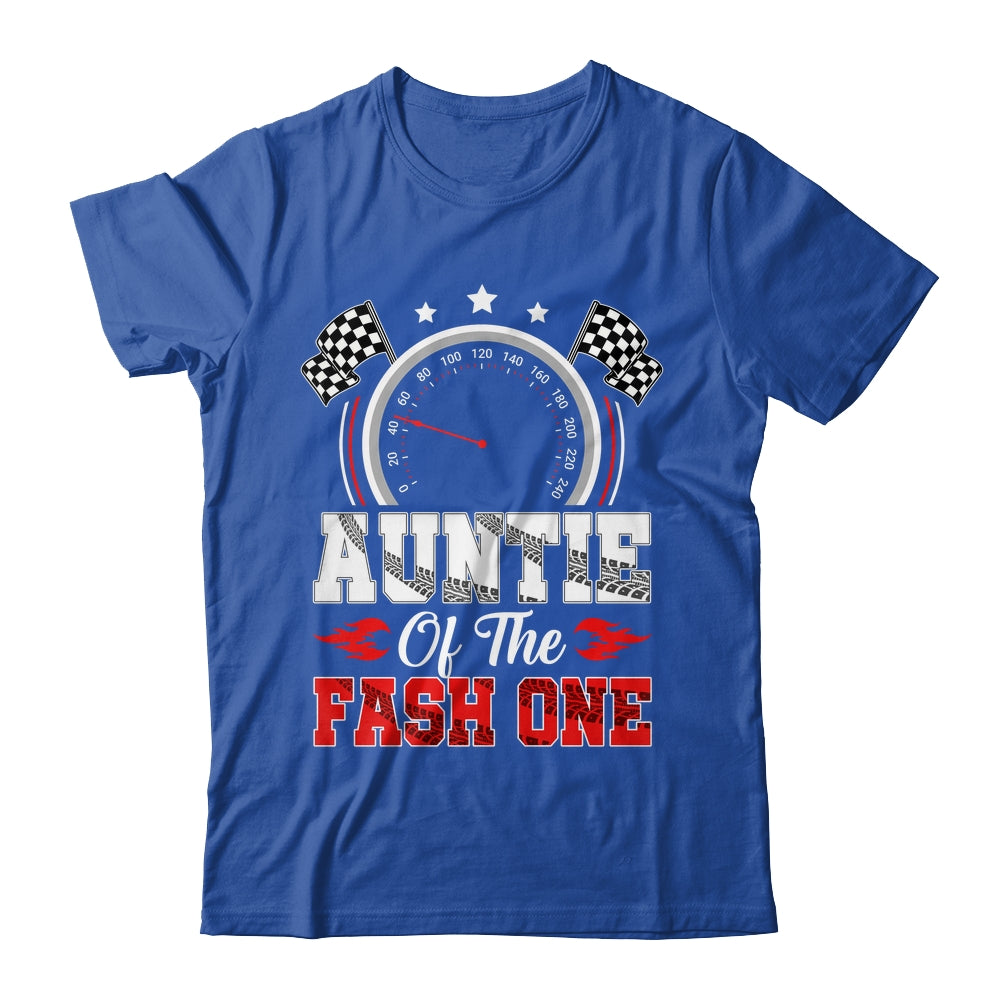 Auntie Of The Fast One 1st Birthday Racing Car Family Shirt & Hoodie | teecentury