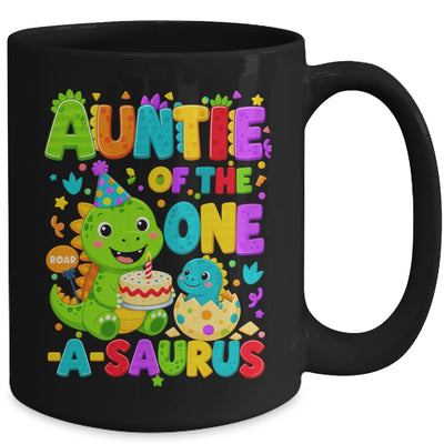 Auntie Of The One-A-Saurus 1St Birthday Boy T-Rex Dinosaur Mug | teecentury
