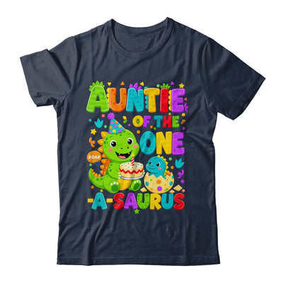 Auntie Of The One-A-Saurus 1St Birthday Boy T-Rex Dinosaur Shirt & Hoodie | teecentury