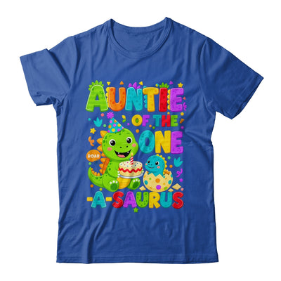 Auntie Of The One-A-Saurus 1St Birthday Boy T-Rex Dinosaur Shirt & Hoodie | teecentury
