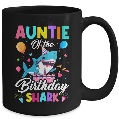 Auntie Of The Shark Birthday Boy Girl Party Family Group Mug | teecentury