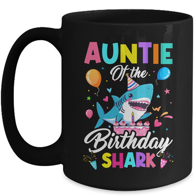 Auntie Of The Shark Birthday Boy Girl Party Family Group Mug | teecentury