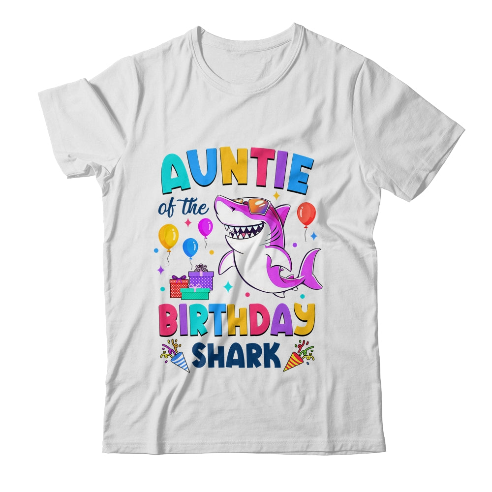 Auntie Of The Shark Birthday Family Matching Party Kids Shirt & Hoodie | teecentury