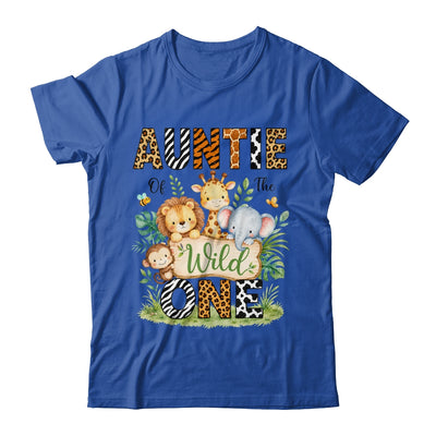 Auntie Of The Wild One First Birthday Boy Jungle Safari Shirt & Hoodie | teecentury