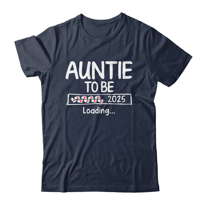Auntie To Be 2025 Loading Promoted To Auntie Est 2025 Shirt & Tank Top | teecentury