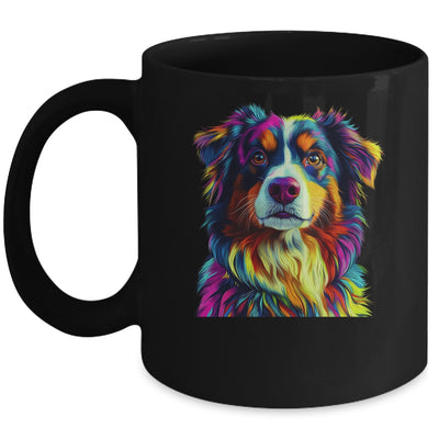 Australian Shepherd Dog Colorful Face Dog Lover Men Women Mug | teecentury