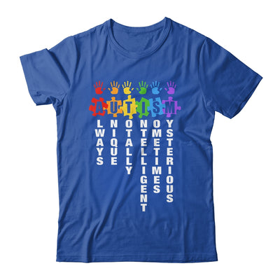 Autism Always Unique Totally Intelligent Autism Awareness Month Shirt & Tank Top | teecentury