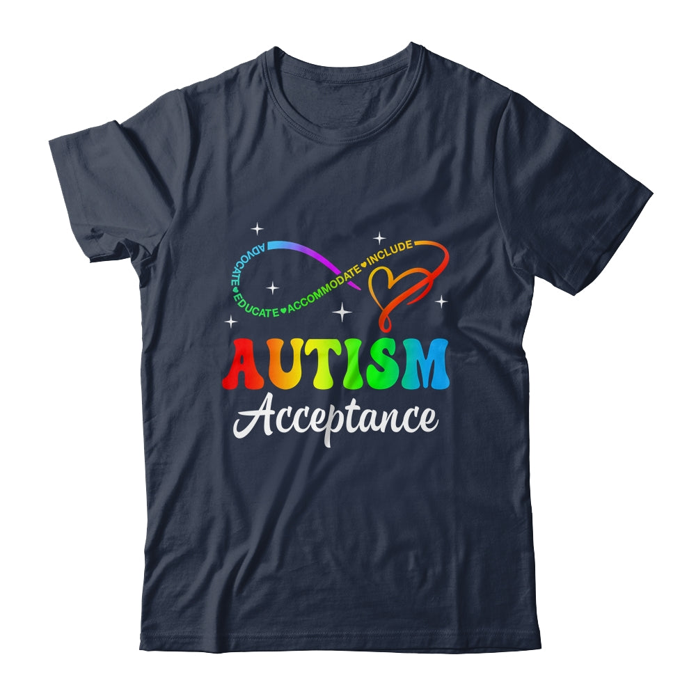 Autism Awareness Acceptance Infinity Symbol Men Women Kid Shirt & Tank Top | teecentury