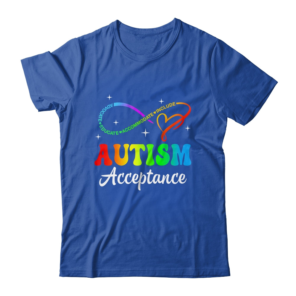 Autism Awareness Acceptance Infinity Symbol Men Women Kid Shirt & Tank Top | teecentury