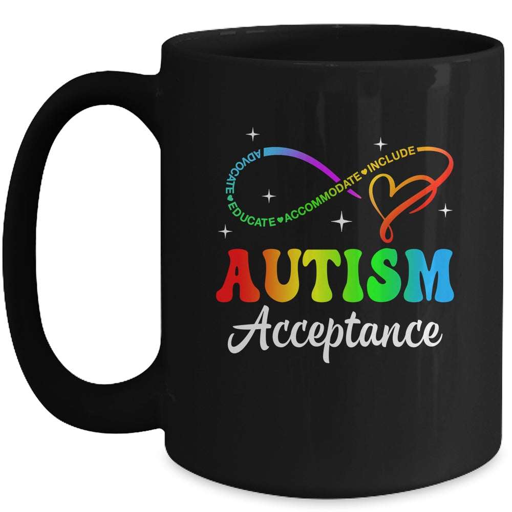 Autism Awareness Acceptance Infinity Symbol Men Women Kid Mug | teecentury