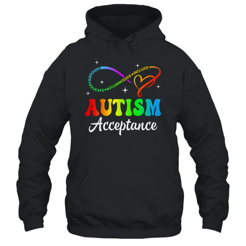 Autism Awareness Acceptance Infinity Symbol Men Women Kid Shirt & Tank Top | teecentury
