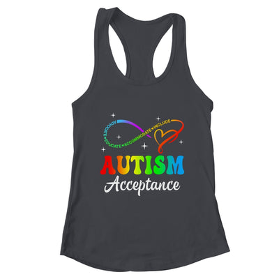 Autism Awareness Acceptance Infinity Symbol Men Women Kid Shirt & Tank Top | teecentury