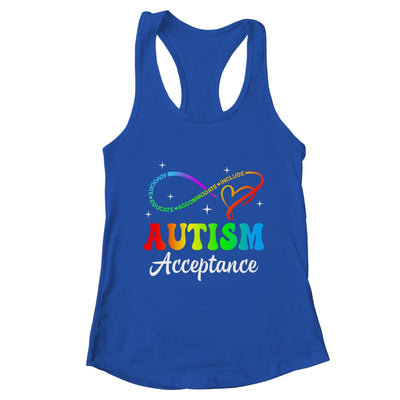 Autism Awareness Acceptance Infinity Symbol Men Women Kid Shirt & Tank Top | teecentury