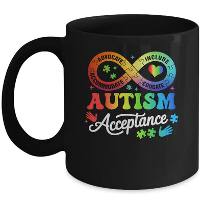 Autism Awareness Acceptance Infinity Symbol Men Women Kids Mug | teecentury