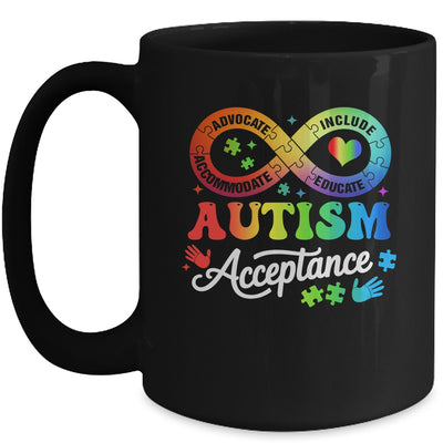 Autism Awareness Acceptance Infinity Symbol Men Women Kids Mug | teecentury