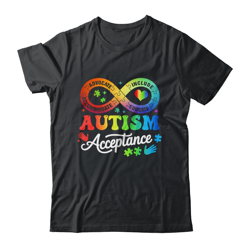 Autism Awareness Acceptance Infinity Symbol Men Women Kids Shirt & Hoodie | teecentury