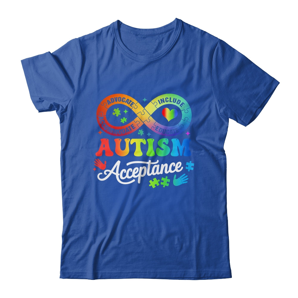 Autism Awareness Acceptance Infinity Symbol Men Women Kids Shirt & Hoodie | teecentury