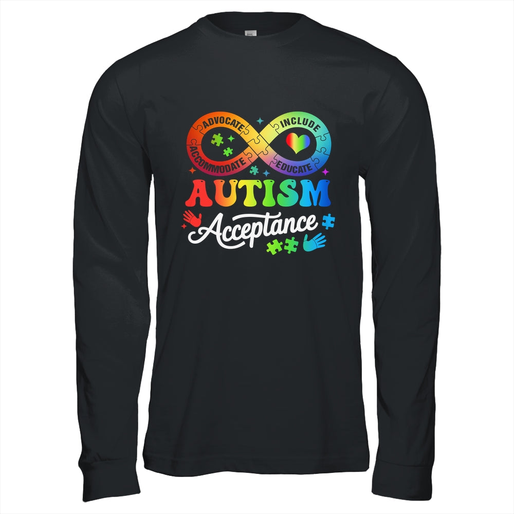 Autism Awareness Acceptance Infinity Symbol Men Women Kids Shirt & Hoodie | teecentury
