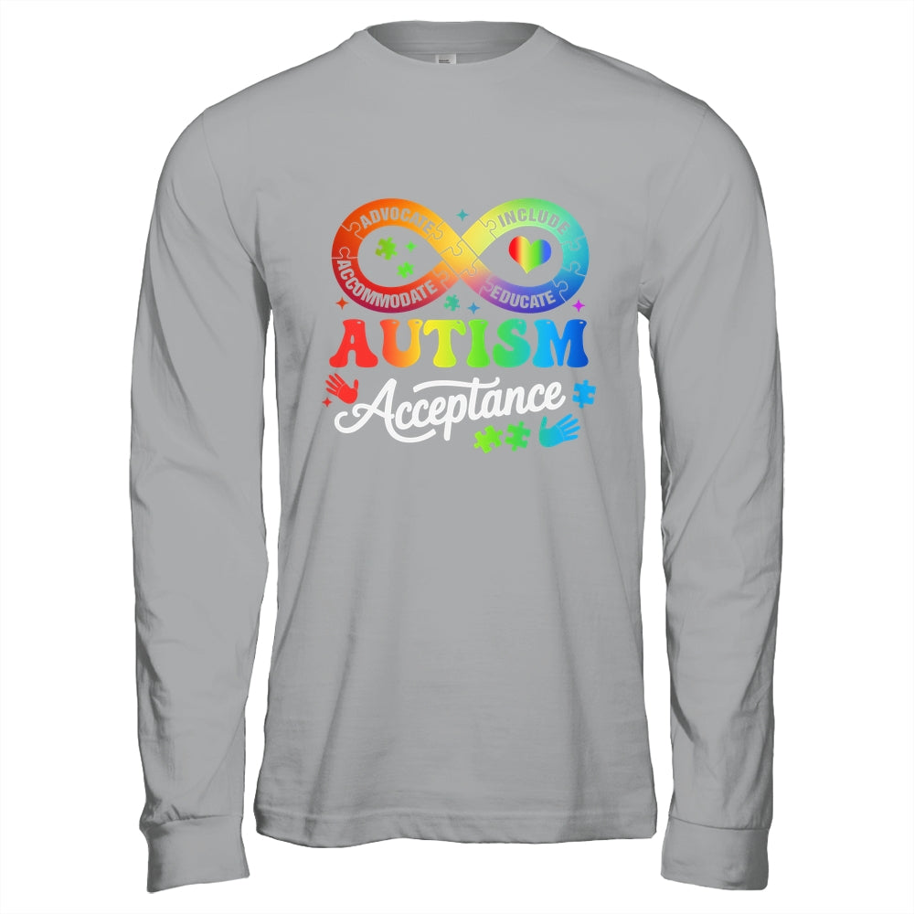 Autism Awareness Acceptance Infinity Symbol Men Women Kids Shirt & Hoodie | teecentury