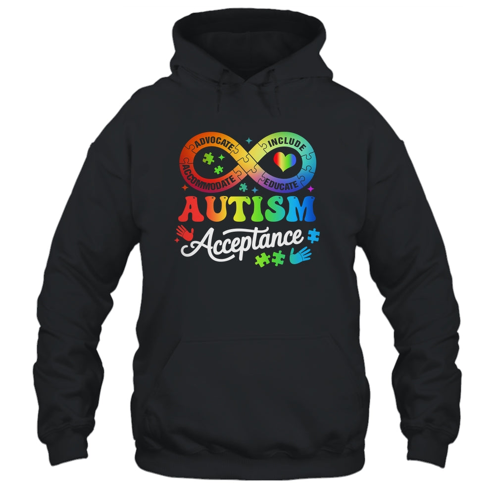 Autism Awareness Acceptance Infinity Symbol Men Women Kids Shirt & Hoodie | teecentury