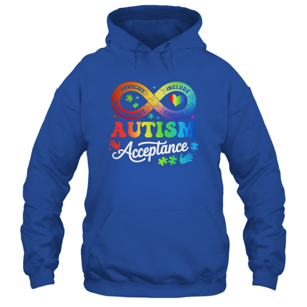 Autism Awareness Acceptance Infinity Symbol Men Women Kids Shirt & Hoodie | teecentury