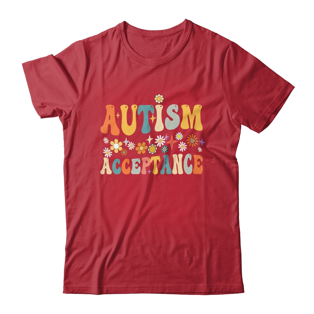 Autism Awareness Acceptance Special Education Teacher Groovy Shirt & Tank Top | teecentury