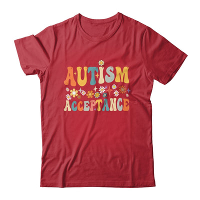 Autism Awareness Acceptance Special Education Teacher Groovy Shirt & Tank Top | teecentury