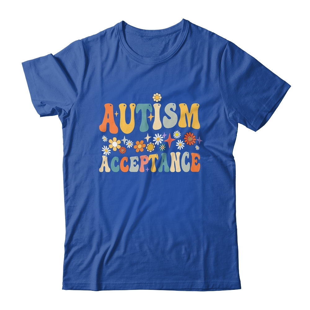 Autism Awareness Acceptance Special Education Teacher Groovy Shirt & Tank Top | teecentury
