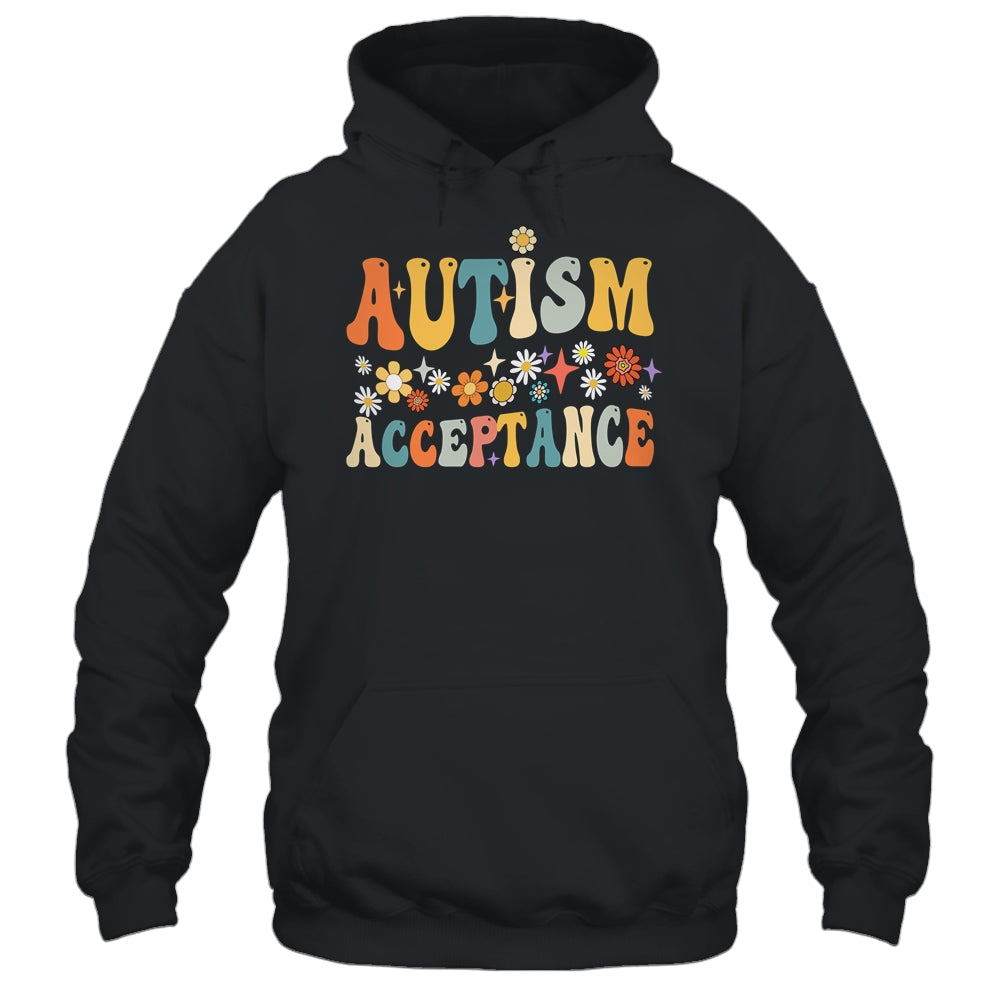Autism Awareness Acceptance Special Education Teacher Groovy Shirt & Tank Top | teecentury