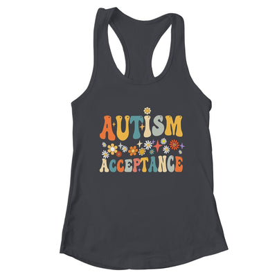 Autism Awareness Acceptance Special Education Teacher Groovy Shirt & Tank Top | teecentury