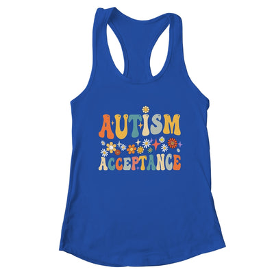 Autism Awareness Acceptance Special Education Teacher Groovy Shirt & Tank Top | teecentury