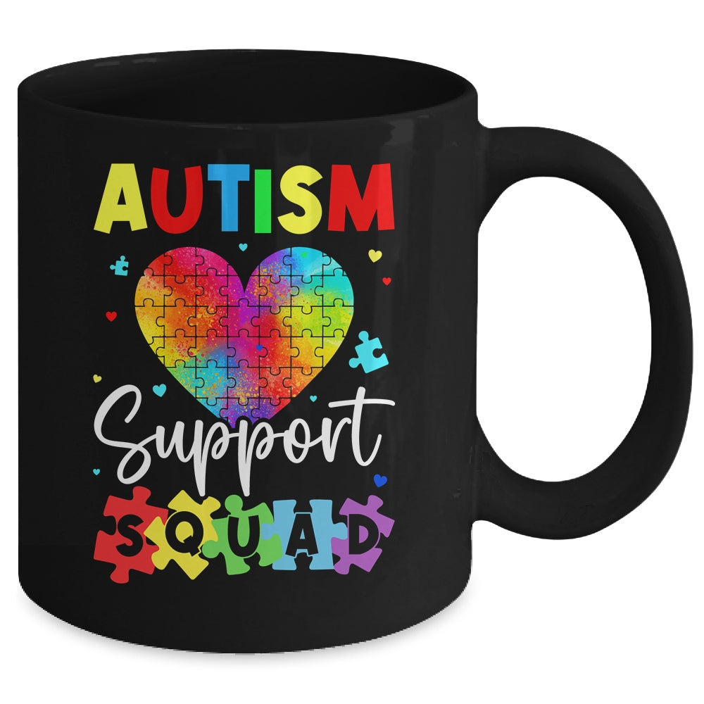 Autism Awareness Autism Squad Support Team Colorful Puzzle Mug | teecentury