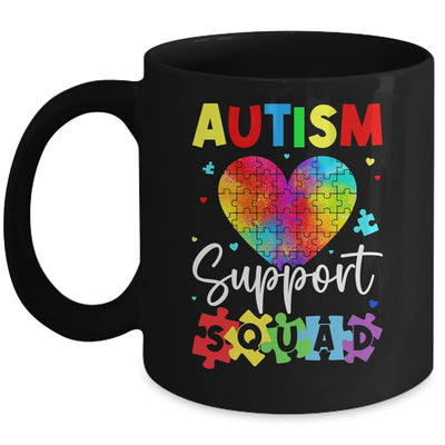 Autism Awareness Autism Squad Support Team Colorful Puzzle Mug | teecentury