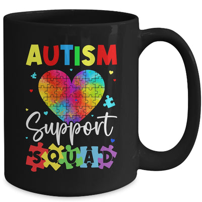 Autism Awareness Autism Squad Support Team Colorful Puzzle Mug | teecentury
