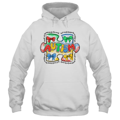 Autism Awareness Coquette Bow Retro Teacher Autism Education Shirt & Hoodie | teecentury
