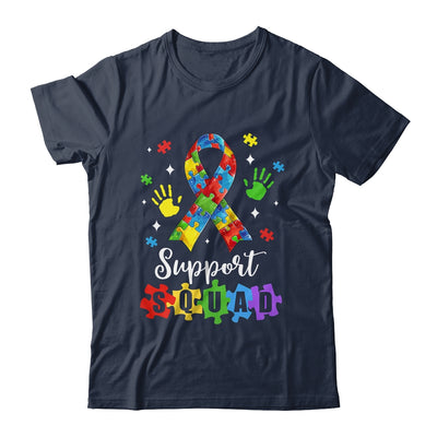 Autism Awareness Month Ribbon Support Squad Womens Kids Shirt & Tank Top | teecentury