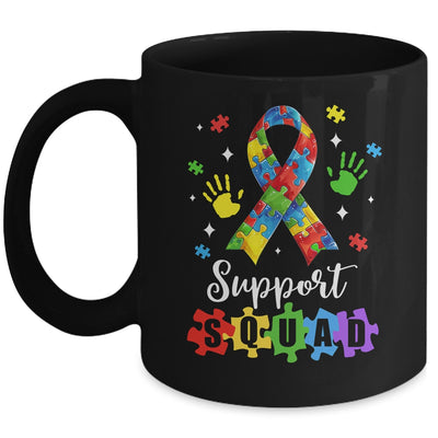 Autism Awareness Month Ribbon Support Squad Womens Kids Mug | teecentury