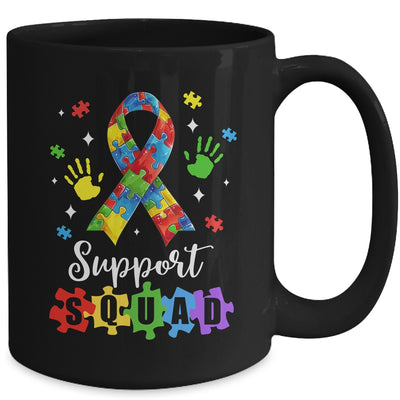 Autism Awareness Month Ribbon Support Squad Womens Kids Mug | teecentury