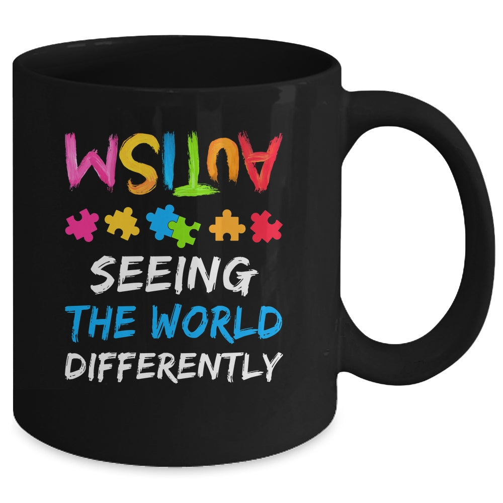 Autism Awareness Month Support Seeing The World Differently Mug | teecentury
